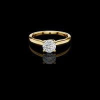 1.00 TCW Elegant Moissanite Round Cut Diamond Ring For Every Moments