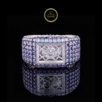 Supreme 130 Carat Imperial Full Silver Watch – Baguette Dial & Asscher Cut Diamonds