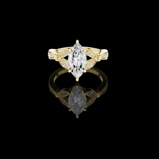1.42 CT Stylish Lab Grown Marquise Cut Diamond Ring For Every Time