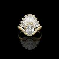 1.50 CT Glorious Lab Grown Oval Cut Diamond Ring For Special Gift