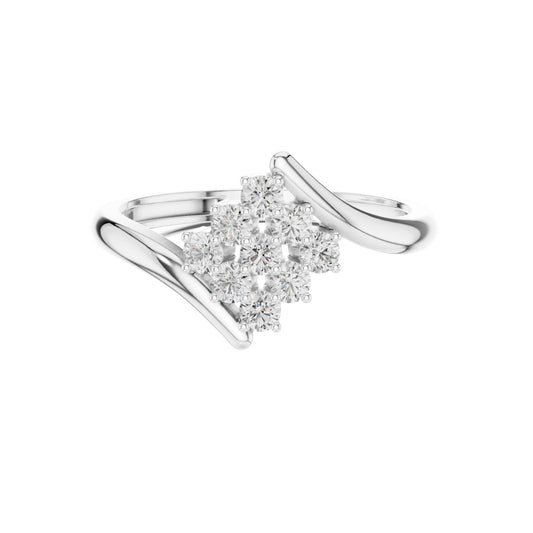Blossom Round Cut Lab Diamond Ring - view 3