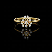 0.20 TCW Heavenly Moissanite Round Cut Diamond Ring For Special One