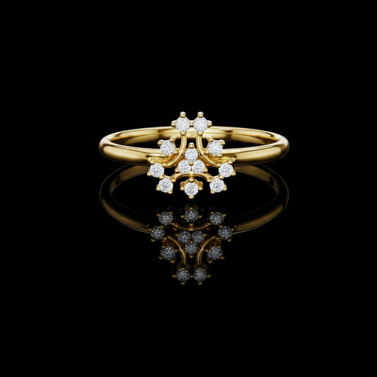 0.20 TCW Heavenly Lab Grown Round Cut Diamond Ring For Special One