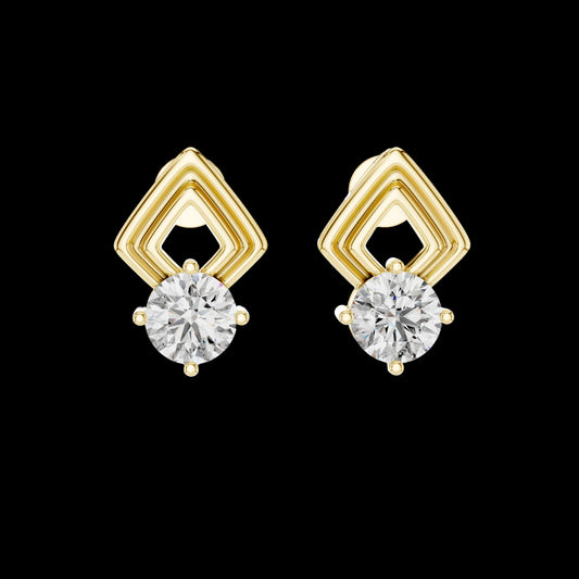 2.50 TCW Elegant Geometric Moissanite Round Brilliant Diamond For Modern Everyday Luxury