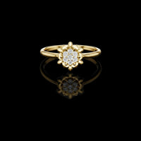 0.29 TCW Perfect Lab Grown Round Cut Diamond Ring For Evarlasting