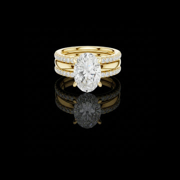 3.00 CT Brilliant Lab Grown Oval Cut Diamond Ring For Every Seasons