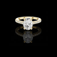 3.00 CT Precious Moissanite Oval Cut Diamond Ring For Still Love