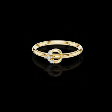 0.28 TCW Desire Moissanite Round Cut Diamond Ring For Every Look