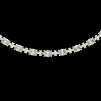 3.55 CT Bright Lab Grown Oval Cut Diamond Necklace Graceful Brilliance in a Classic Design