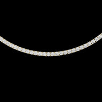 37.00 TCW Stylish Lab Grown Round Classic Diamond Tennis Necklace Pure Brilliance in Luxurious Perfection