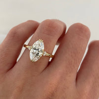 3.50 CT Elegant Elongated Moissanite Oval Cut Diamond Engagement Ring For Special One
