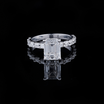 3.00 CT Royal Vibes Emerald Cut Lab Grown Diamond Ring by Ivevar Luxury