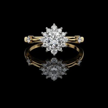 1.00 CT Sparkling Lab Grown Diamond Ring Round Cut Statement Classy Ring For Her