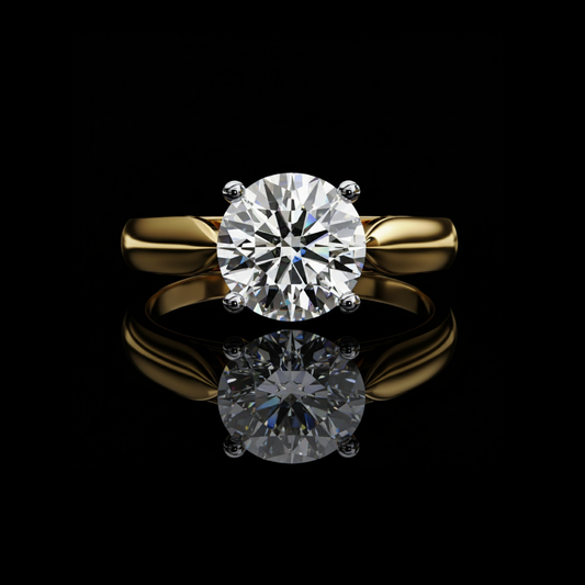 2.00 TCW Classic Lab Grown Round Cut Vintage Solitaire Ring For Special Occasion