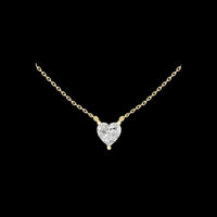2.50 TCW Sparkling Moissanite Heart Shaped Solitaire Diamond Solitaire Pendant For Her