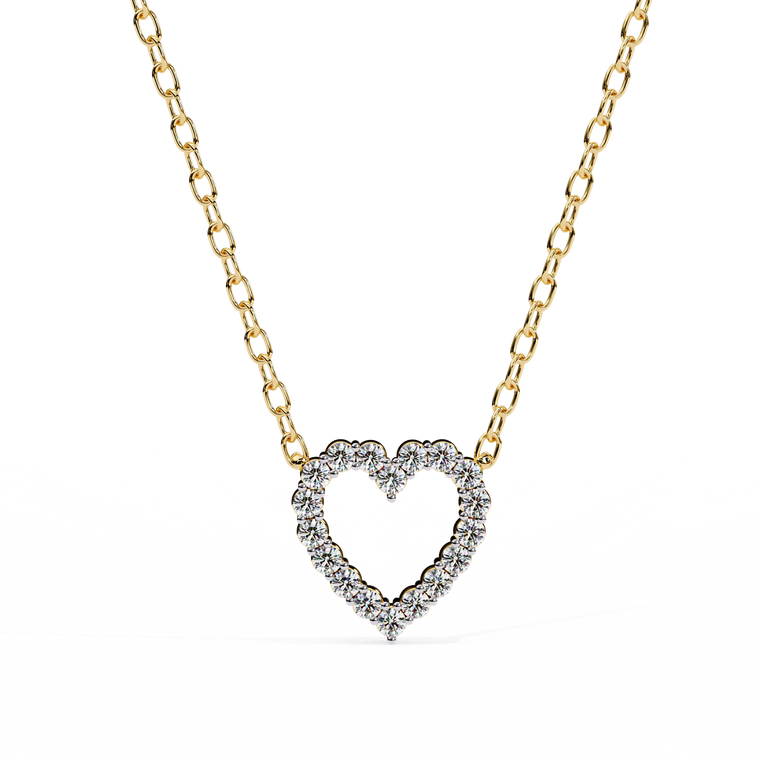 Round Love Motif Pendant - view 2