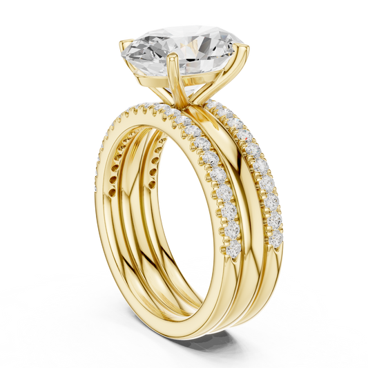 Brilliant Oval Cut Lab Diamond Ring For Every Seasons - view 2
