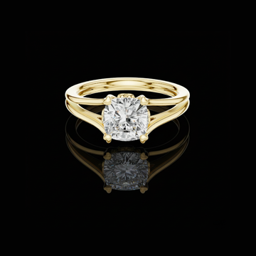 2.50 TCW Delicate Vintage Inspired Cushion Cut Moissanite Diamond Elegant Solitaire Engagement Ring