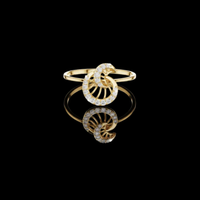 1.00 TCW Twist Lab Grown Round Cut Diamond Ring Geometric Swirl Band Promise Ring
