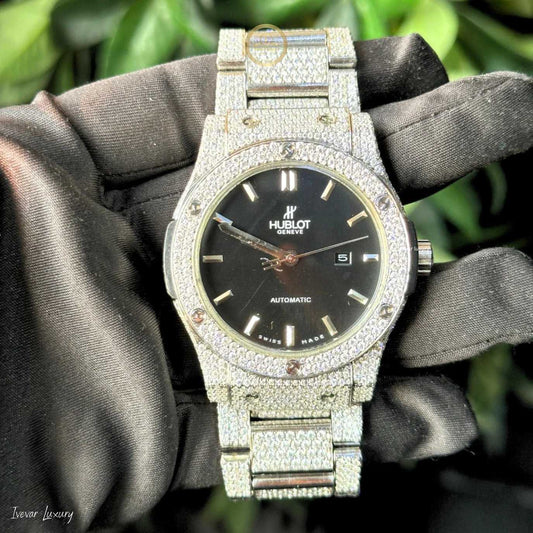 Fully Iced-Out Watch with Lab Diamonds Ivevar's Ultimate Bling Collection