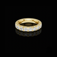 2.00 TCW Latest Round Brilliant Lab Grown Diamond Eternity Band Anniversary Ring For Her