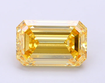 Emerald 3.09ct Fancy Intense  Yellow VVS2 By Ivevar