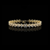 3 TCW Blossom Elegance Lab Grown Diamond Floral Bracelet with Dazzling Petal Design and Refined Luxury Finish By Ivevar