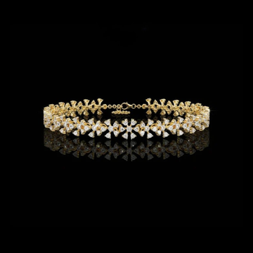3 TCW Blossom Elegance Lab Grown Diamond Floral Bracelet with Dazzling Petal Design and Refined Luxury Finish By Ivevar