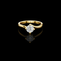 1.00 TCW Dazzling Moissanite Round Cut Diamond Ring For Every Occasions