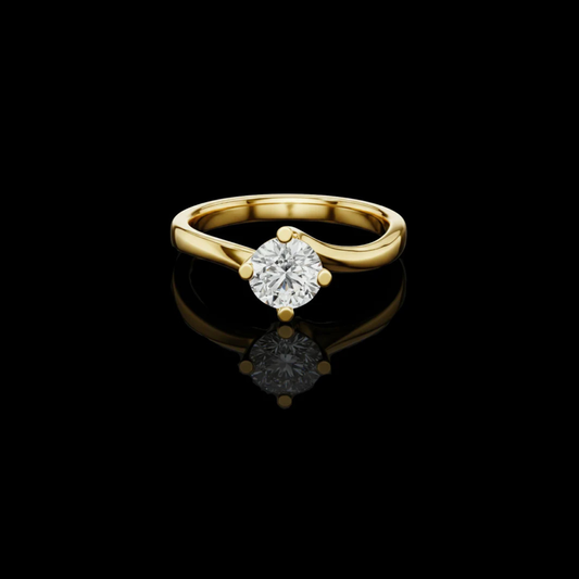 0.5 TCW Dazzling Lab Grown Round Cut Diamond Ring For Every Occasions