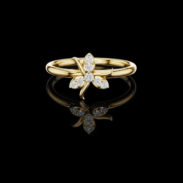 0.50 TCW Luxury Moissanite Diamond Floral Statement Ring With Delicate Feminine