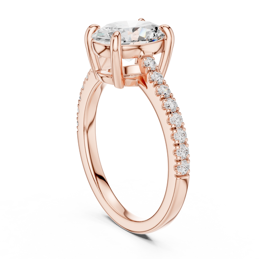 2.00 CT Precious Moissanite Oval Cut Diamond Ring For Still Love