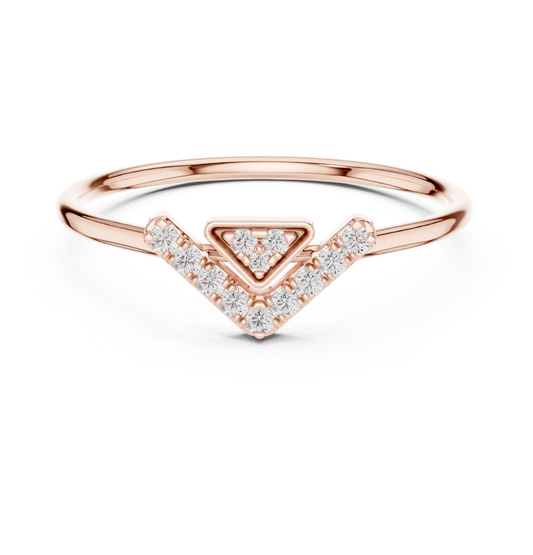 Antique Shape Round Cut Lab Diamond Wedding Band - view 2