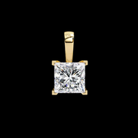 2.62 TCW Luxury Princess Cut Moissanite Diamond Pendant Set A Stunning Blend of Contemporary Style and Classic Sparkle