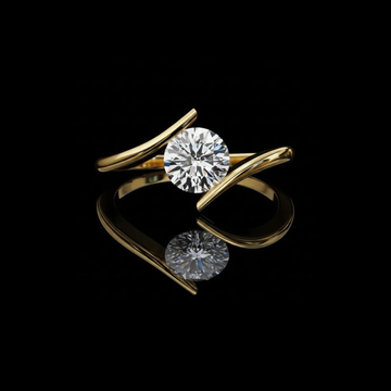 1.29 TCW Trendy Lab Grown Round Cut Diamond Rings for Women Custom Made Design