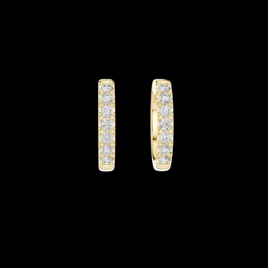 0.70 TCW Supreme Luxury Round Cut Moissanite Diamond Hoop Bright Earrings For Her