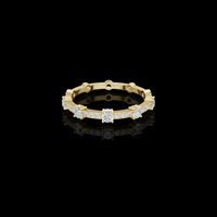 2.00 TCW Elegant Round Brilliant Cut Moissanite Diamond Eternity Ring Minimalist Luxury Jewelry for Women