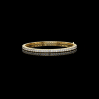 4.56 TCW Timeless Tennis Moissanite Bracelet Featuring Channel Set Princess Cut Diamonds