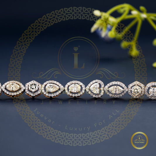 Rose cut diamond luxury bracelet by Ivevar